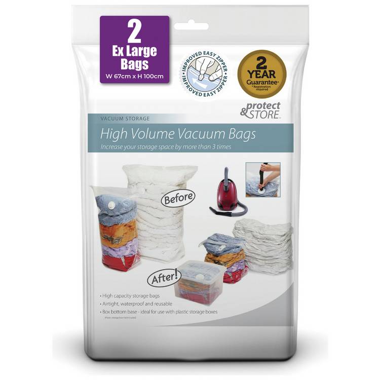 Protect & Store Pack of 2 Extra Large Vacuum Storage Bags 0