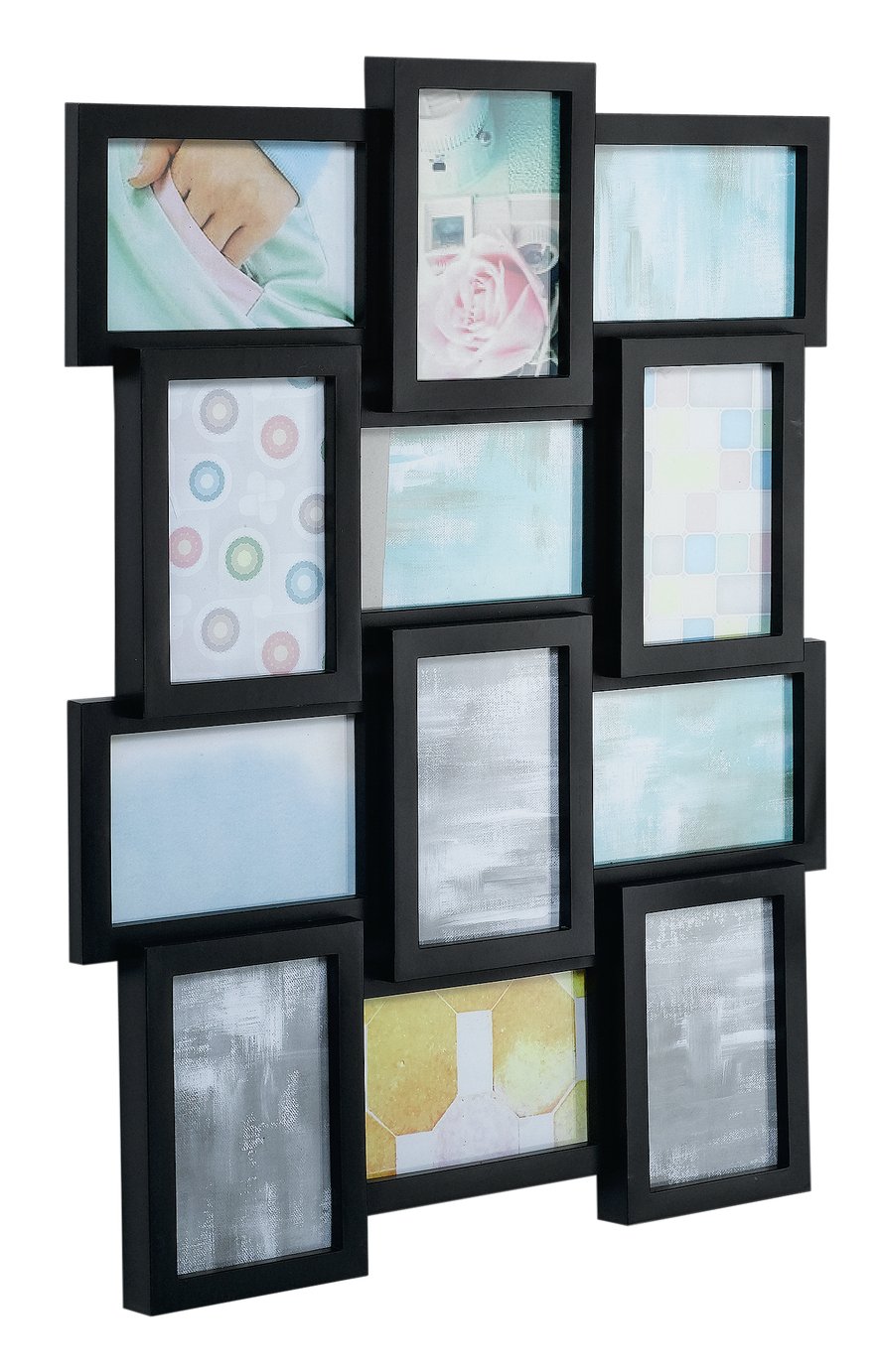 Argos Home 12 Aperture Photo Frame - Black