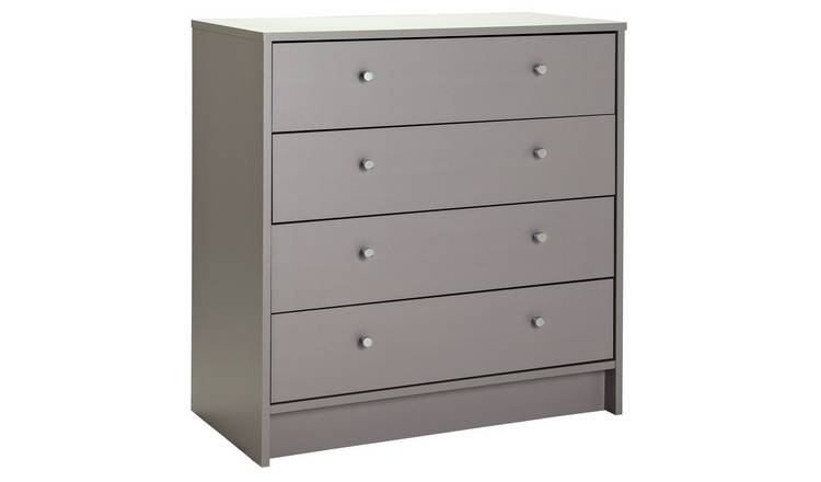 Buy Argos Home Malibu 4 Drawer Wide Chest Grey Chest Of Drawers Argos 