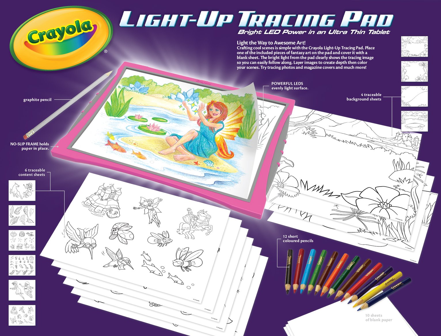 crayola light up tracing pad assortment