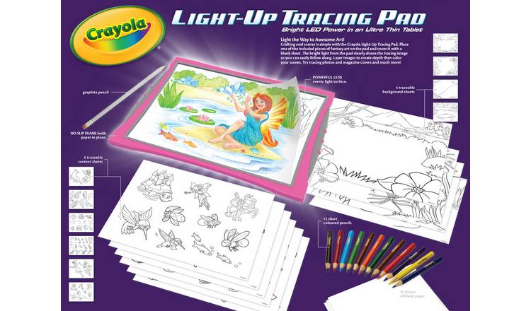 Crayola Light Up Tracing Pad Pink : : Home