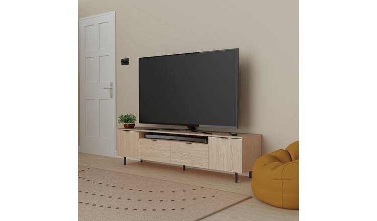 Argos Home Taite 2 Doors 2 Drawers TV Unit - Natural
