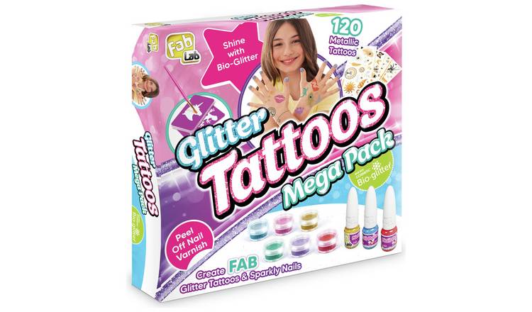 FabLab Glitter Tattoos and Sparkly Nail Polish Megapack