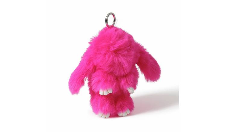 Flitzy Pink Fluffy Bunny Keyring