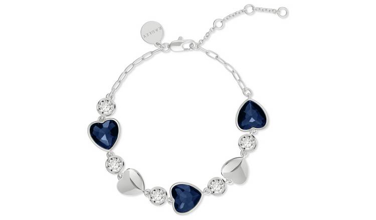 Radley Silver Plated Heart Stone Set Bracelet