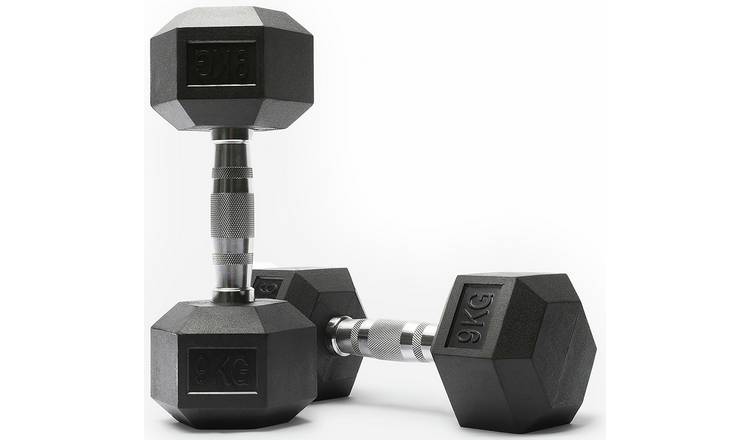 Northern Hex Cast Iron Dumbbells Set - 2 x 9Kg