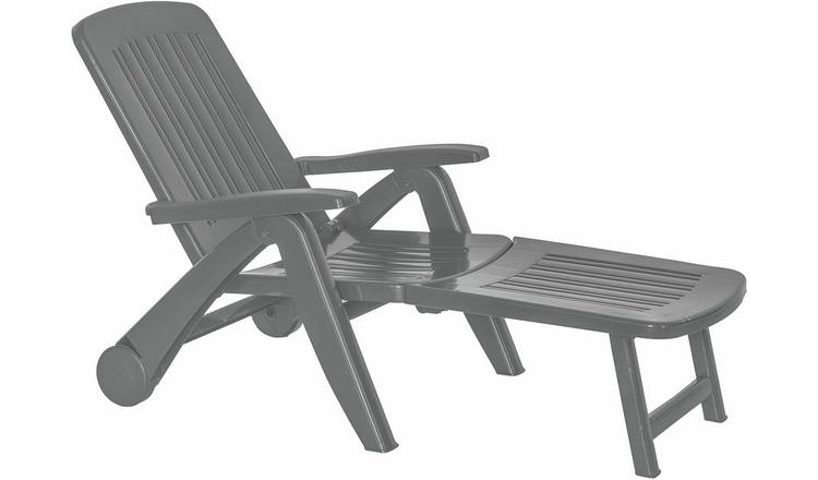 Bica Cancun Reclining Sunlounger - Grey