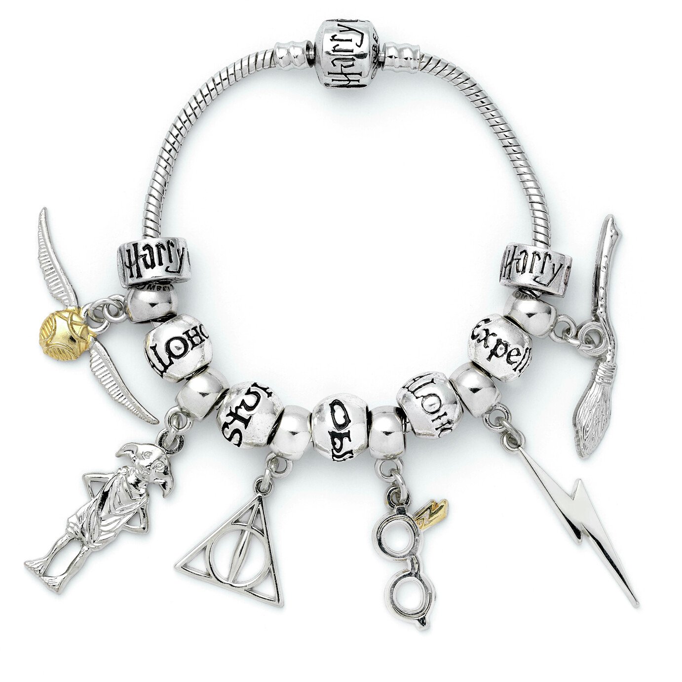 Harry Potter Silver Colour Charm Bracelet