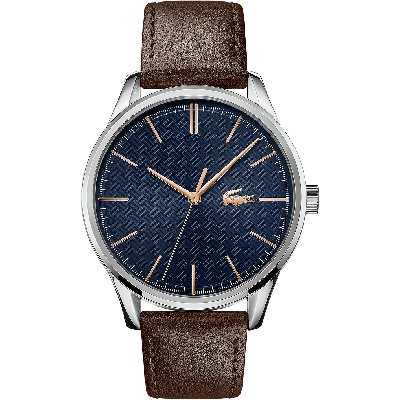 Lacoste Men's Brown Leather Strap Watch