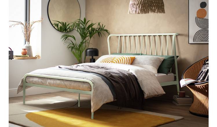 Habitat Kanso Double Metal Bed Frame - White