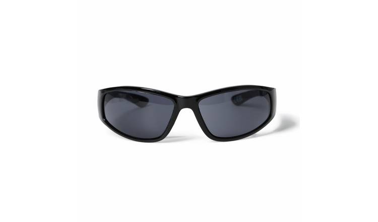 Uncommon Souls Black Sports Wrap Sunglasses