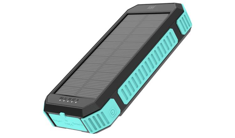 Juice 20000mAh Solar Portable Power Bank - Black