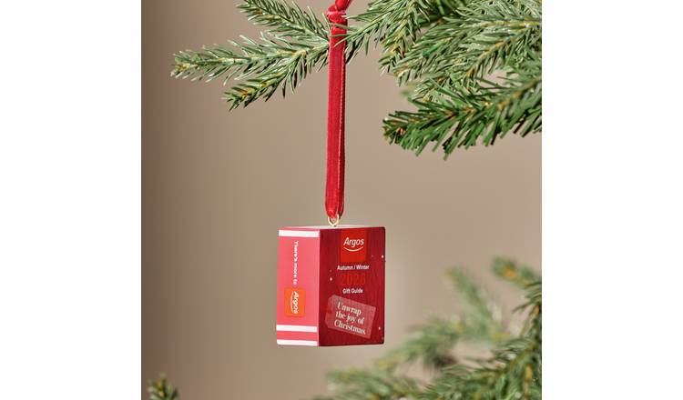 Argos Home Mini Argos Catalogue Design Hanging Christmas Ornament