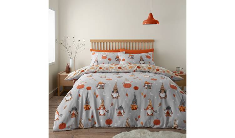 Catherine Lansfield Brushed Cotton Autumn Bedding Set-Double