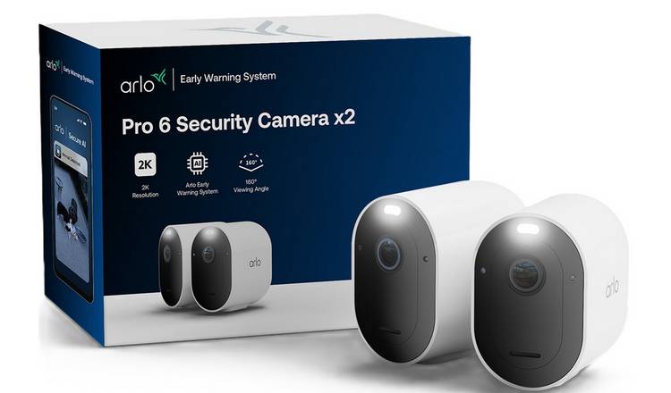 Arlo Pro 6 2K HDR Security Camera - Pack of 2
