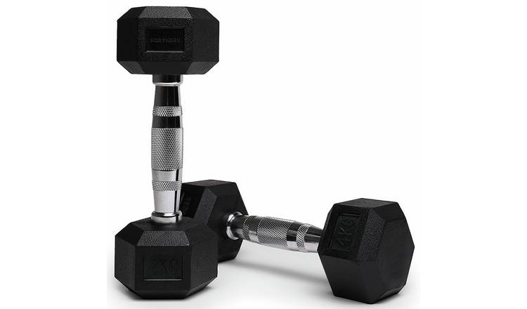 Northern Hex Cast Iron Dumbbells Set - 2 x 4Kg