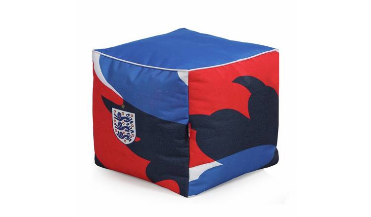 Kaikoo Kids FA England Cube Bean Bag - Blue & Red