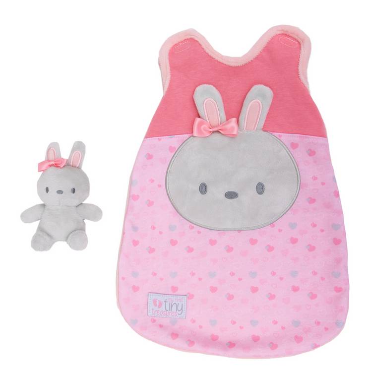 My First Tiny Treasures Snuggle Bunny Sleeping Bag Set 0