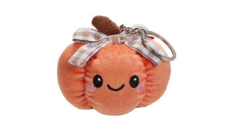 Argos Home Autumnal Small Pumpkin Plush Keyring
