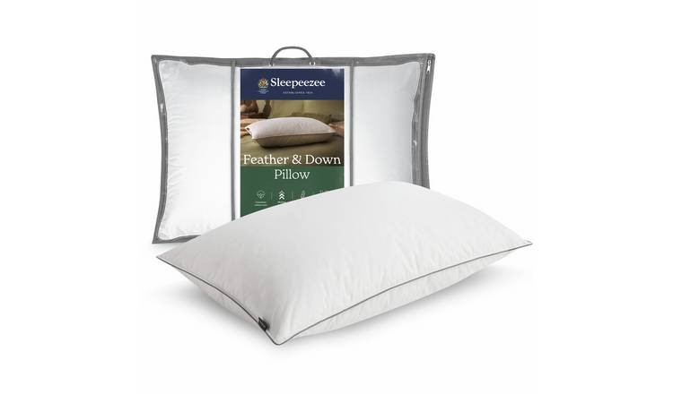 Sleepeezee Feather and Down Medium Pillow