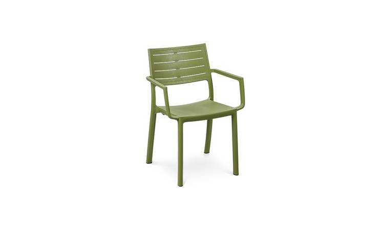 Keter Metaline Set of 4 Stacking Resin Chair - Green