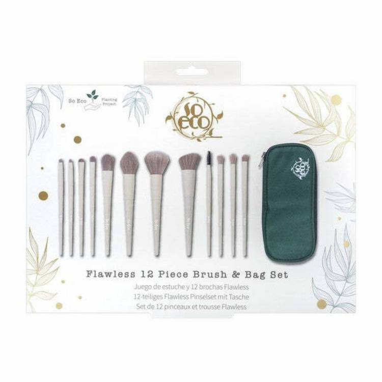 So Eco Flawless 12 Piece Makeup Brush and Bag Set