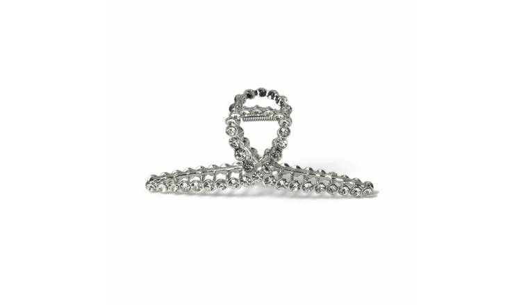 Freedom Crystal Silver Hair Claw