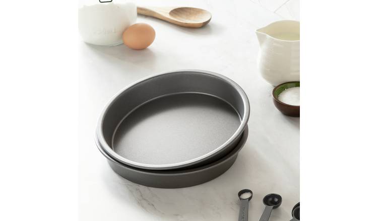 Argos Home 2 Piece 21cm Steel Round Cake Tin