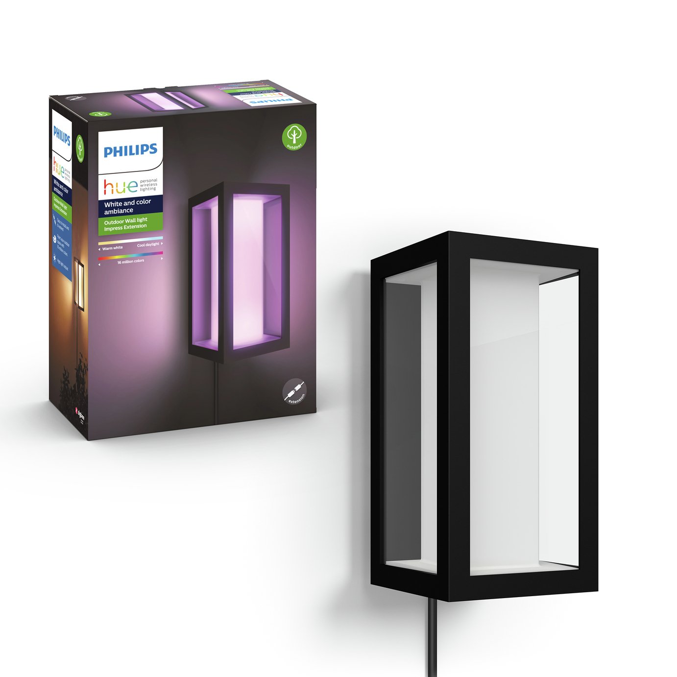 Philips Impress Hue Smart Outdoor Light -Black