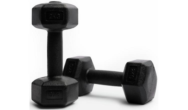 Northern Plastic Hex Dumbbells Set - 2 x 2Kg