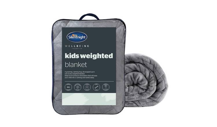 Silentnight Wellbeing Kids Grey Weighted Blanket - 150x100cm