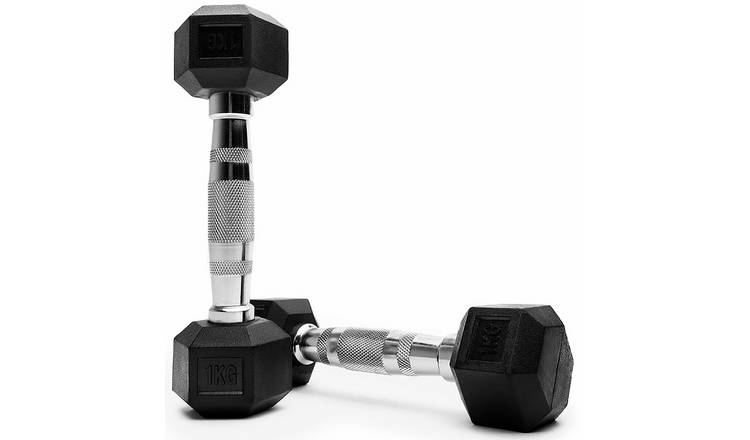 Northern Hex Cast Iron Dumbbells Set - 2 x 1Kg