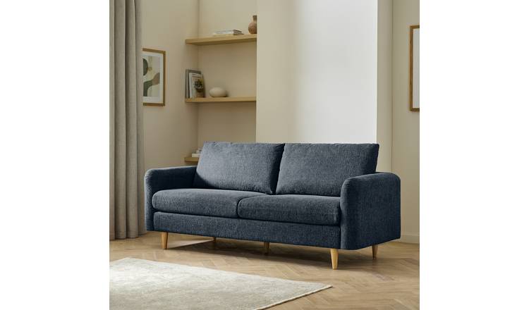 Argos Home Betty Fabric 3 Seater Sofa - Blue
