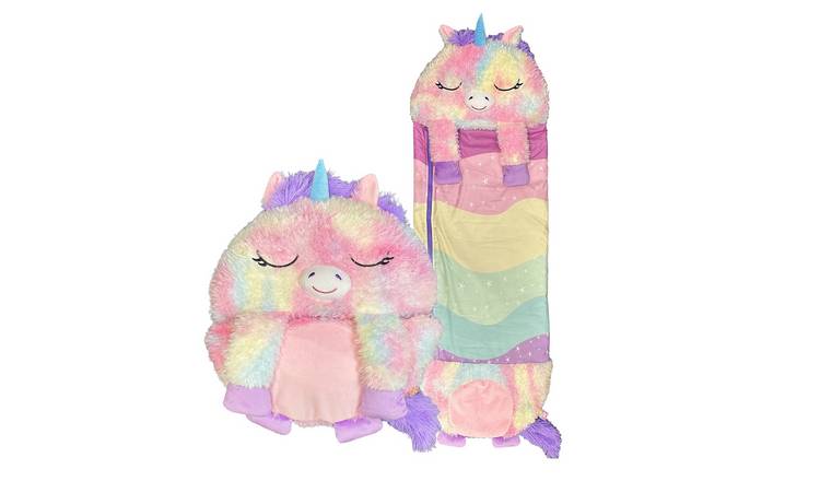Happy Nappers Rainbow Unicorn Medium Size Sleeping Bag