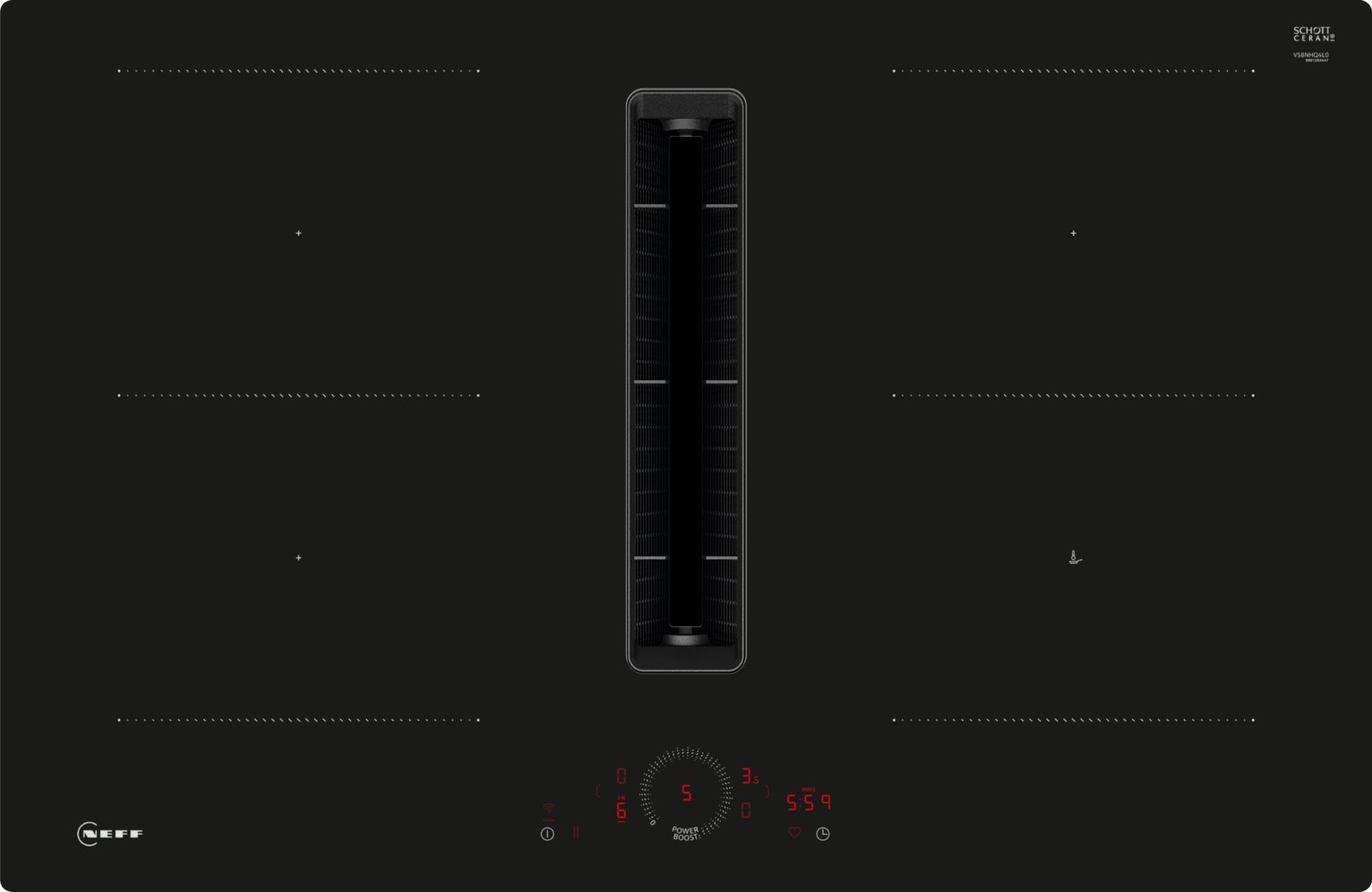 Neff N70 V58NHQ4L0 Electric Induction Hob - Black