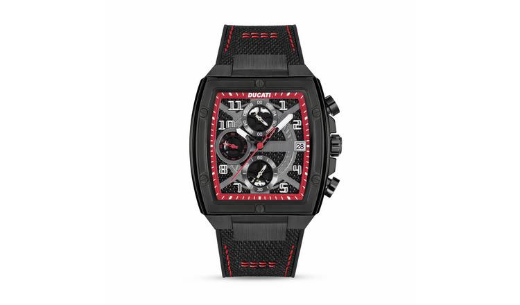 Ducati Extreme Sports Black and Red Chronograph Watch