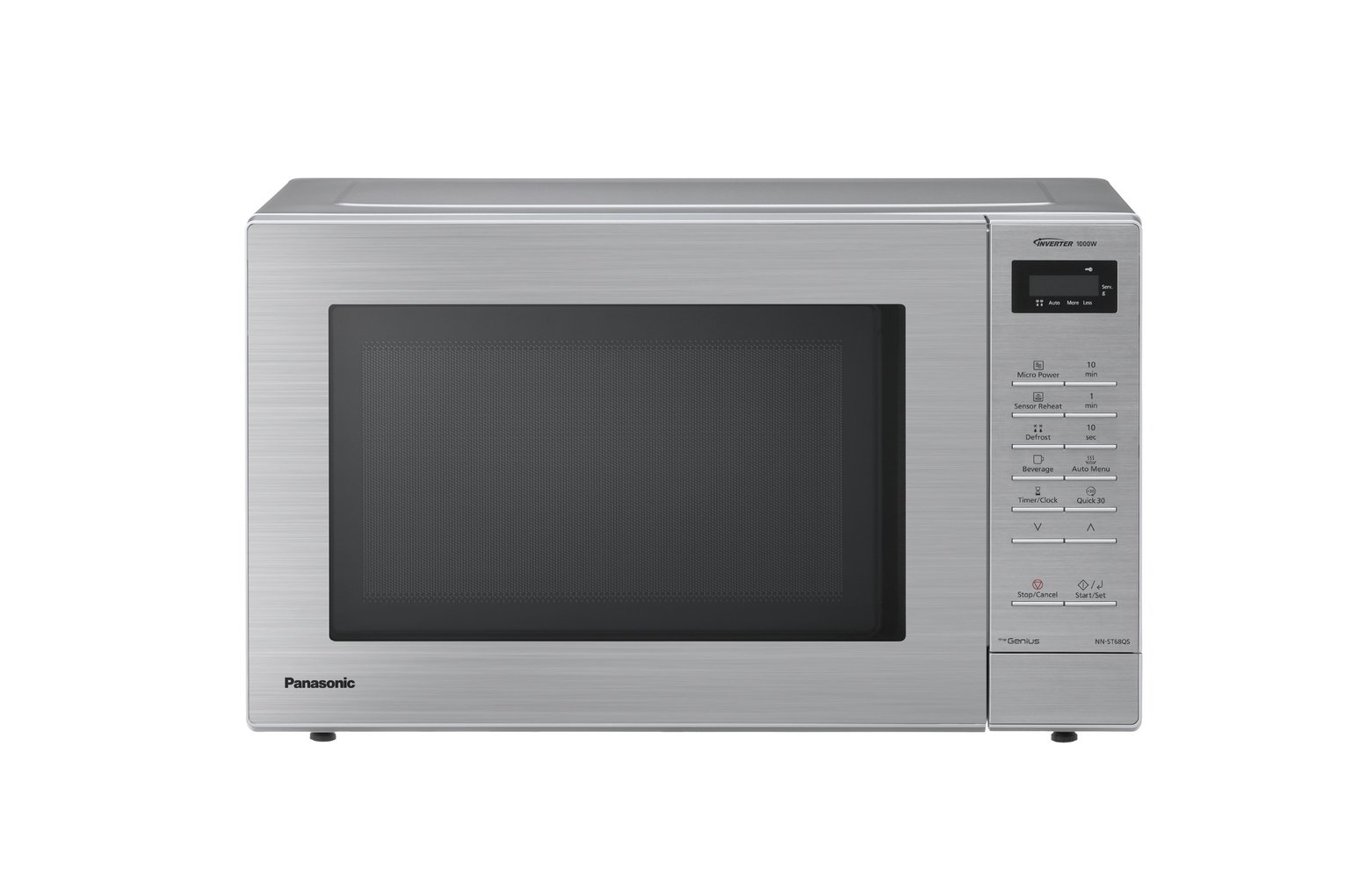 Panasonic 1000w Solo Genius Tech Microwave NN-ST68QSBPQ - Silver