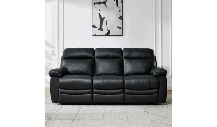 Argos Home Paolo 3 Seater Power Recliner Sofa - Black