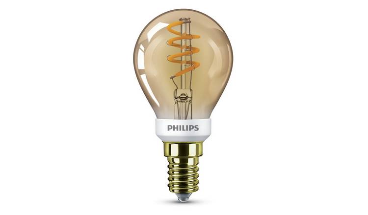 Buy Philips LED 15W P45 E14 SES Classic Light Bulb - Gold, Light bulbs