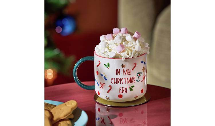 Argos Home In My Christmas Era Stoneware Mug - Cream