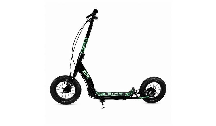 Zinc Radikal Glow Big Wheel BMX Folding Scooter - Black