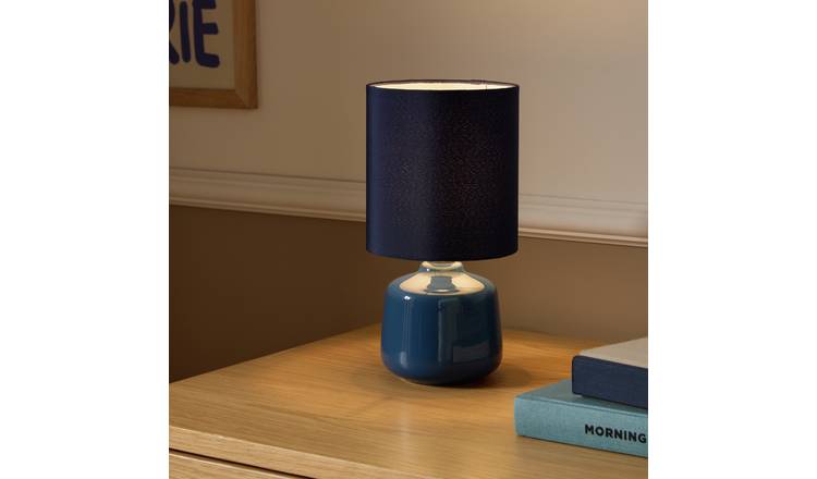 Home Essentials Ceramic Table Lamp - Navy