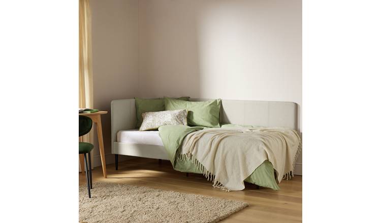 Argos Home Kristopher Single Corner Day Bed - Cream