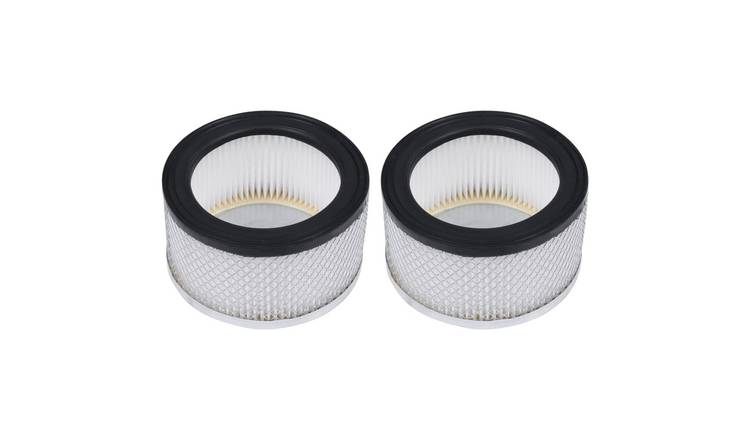Walplus Pack of 2 HEPA Filters for Ash Vacuum Cleaner Washable - Black and White