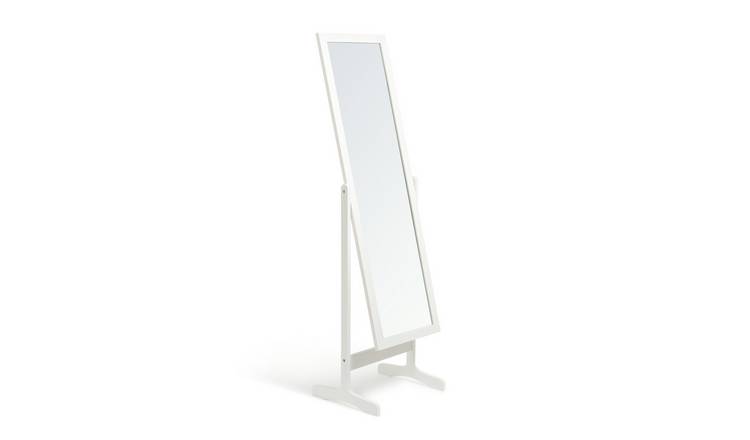 White on sale floor mirror