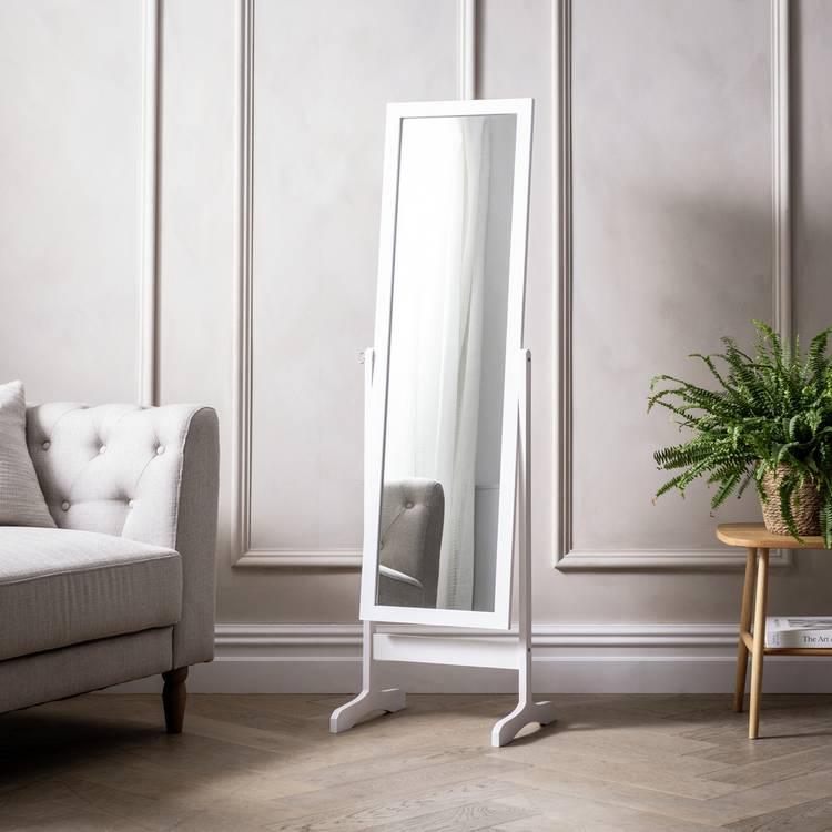 Argos Home White Free Standing Cheval Mirror - 146x41cm 0