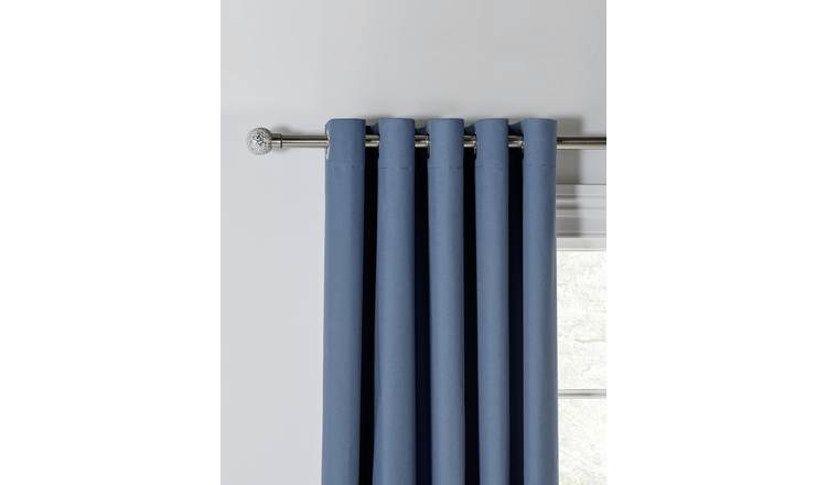 Buy Argos Home Blackout Eyelet Curtains Navy Limited Stock