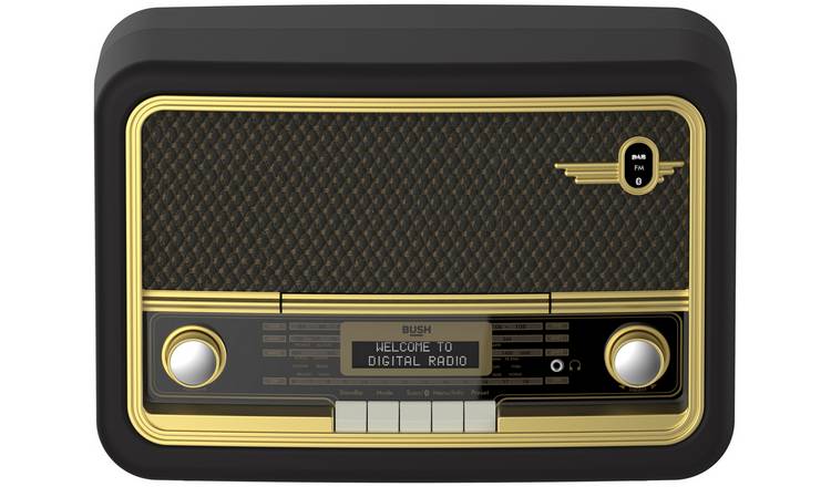 Bush Classic Super Retro Bluetooth DAB Radio - Brown