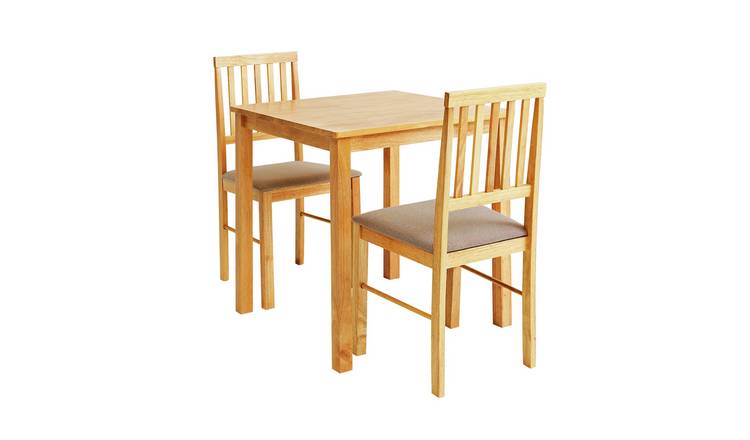 Buy Argos Home Kendal Solid Wood Dining Table 2 Natural Chairs Space Saving Dining Sets Argos