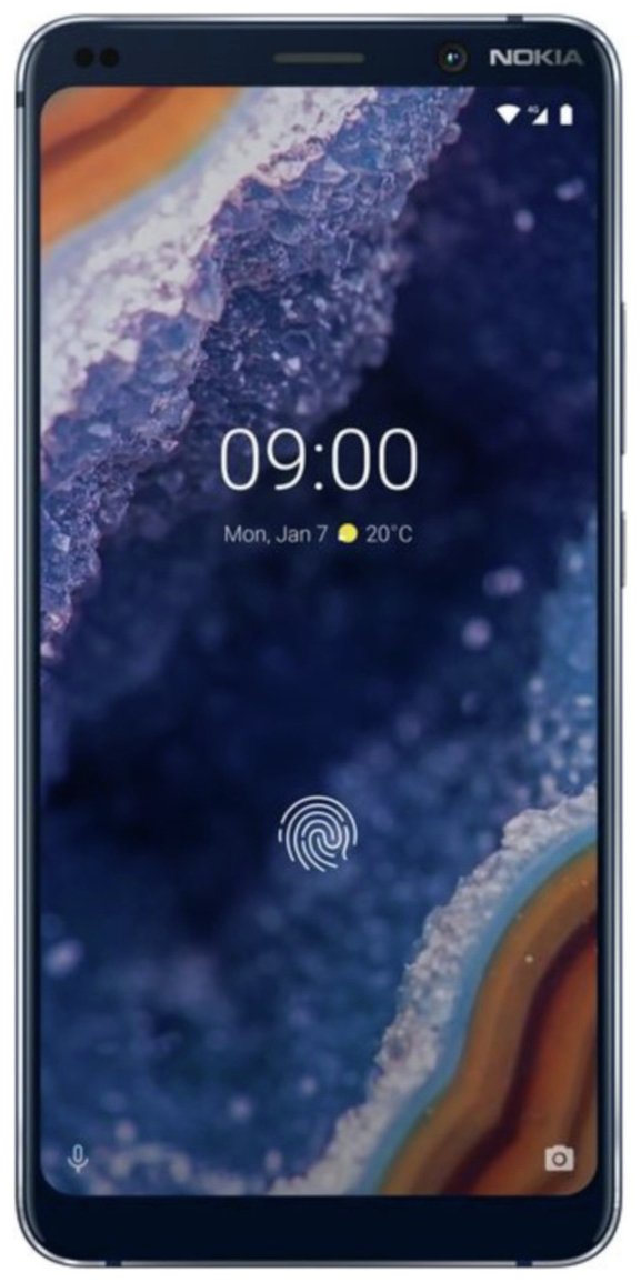 SIM Free Nokia 9 PureView 128GB Mobile Phone -Midnight Blue